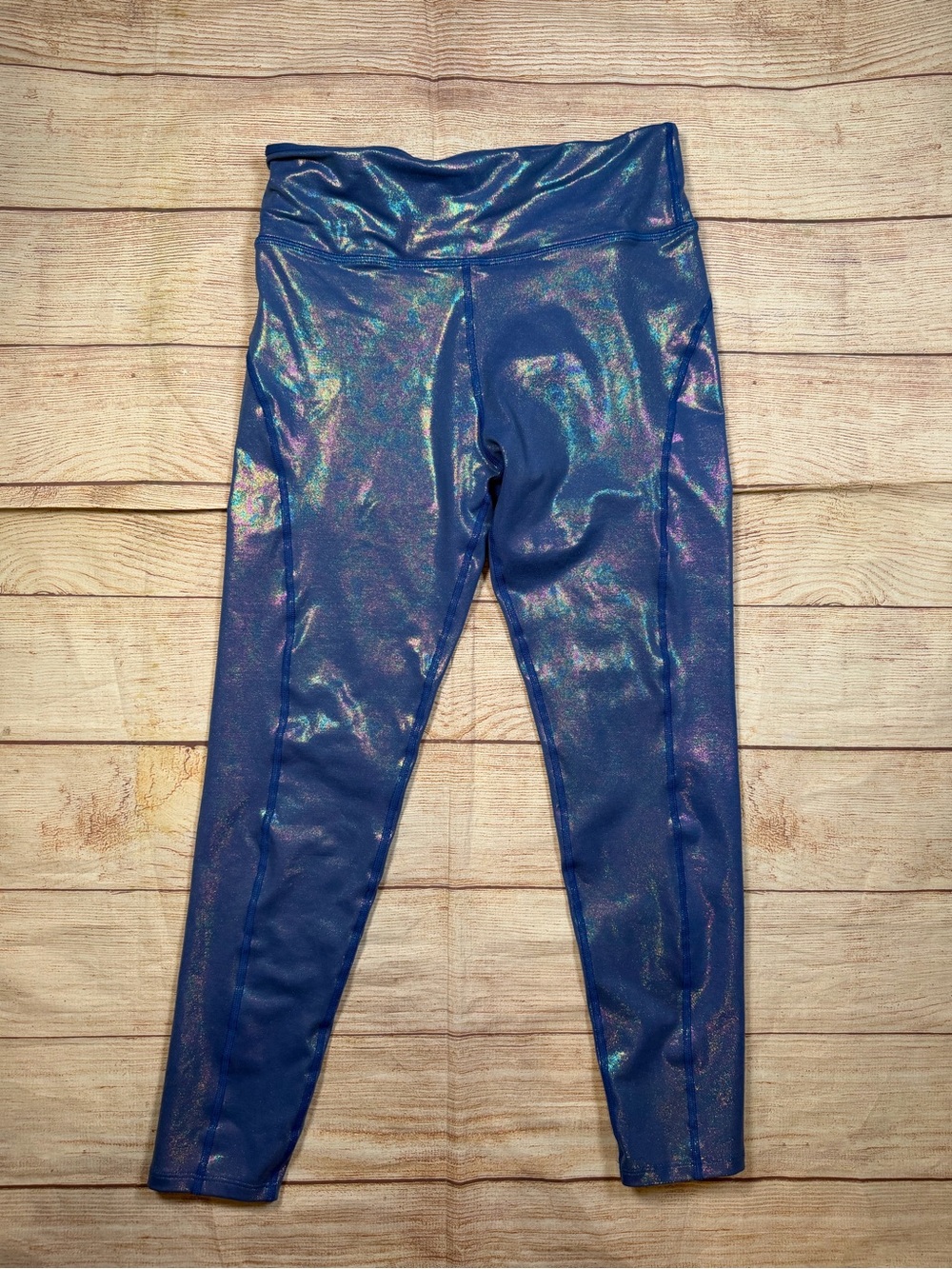 Noli Shimmer Holographic Blue Iridescent Mermaid Leggings